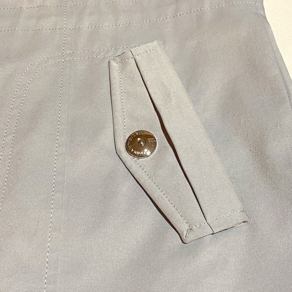 KORADIOR Women Short Trench Raincoat Fits like Sz Large Drawstring Quiet Luxury - Picture 5 of 16